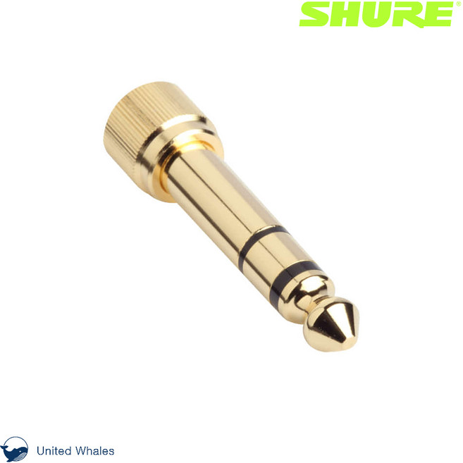 SHURE HPAQA1 슈어 헤드폰 금도금 어댑터 헤드폰잭 총알잭 55변환잭 [삼아정품]