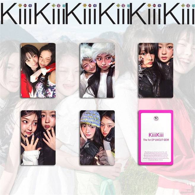 KiiiKiii 앨범 LOMO 카드 Starship UNCUT GEM 스페셜, CH XK KII03