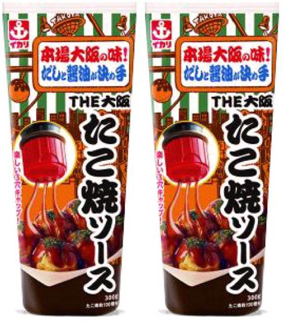 이카리 3갈래로 나오는 데코캡 사용 오사카 타코야키 소스, 2개, 300g