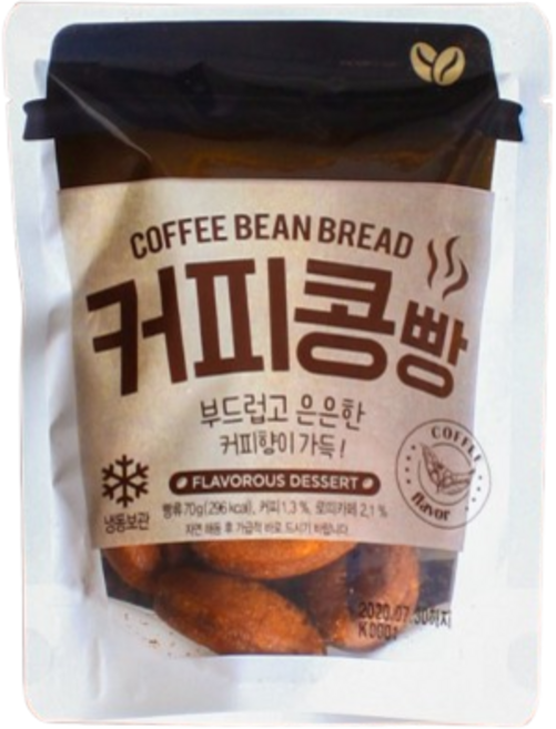 [촉촉만쥬] 커피콩빵 70g x 20봉, 20개