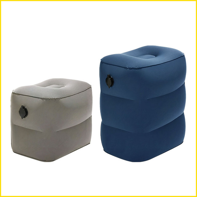 비행기 기내 카시트 발받침 다리받침 쿠션 풋레스트, 3단, 1개, 그레이