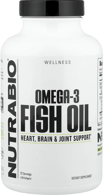 절실히 몸관리가필요한시기 NutraBio 오메가3 피쉬 오일 소프트젤 150정(소프트젤 1정당 1000mg) 프리미엄할인상품입니다, NutraBio오메가3피쉬오일소프트젤150정소프트젤1정, 1개 - 쿠팡