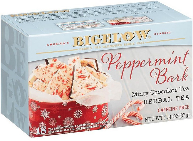 Bigelow Tea Perfectly Mint 홍차 카페인 티백 총 20개 262429, 37g, 1개, 1개입