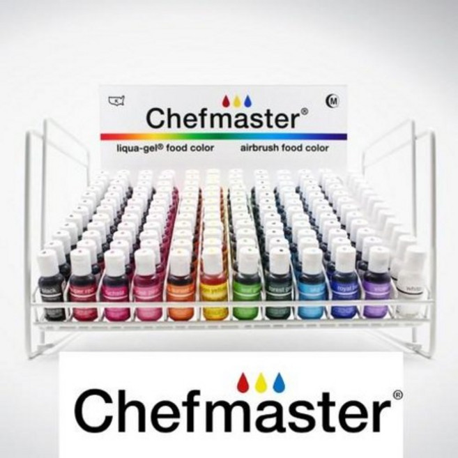 셰프마스터 식용색소 20g 리쿠아젤 액상 아이싱칼라 마카롱 슬라임 쉐프마스터, 1개