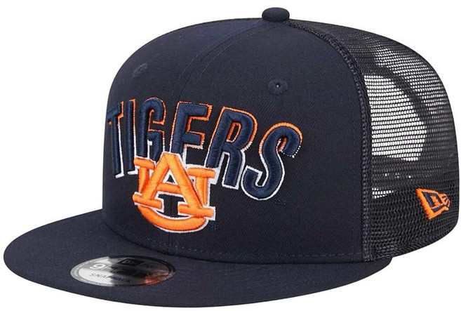 New Era Auburn Tigers Grade Trucker 9FIFTY 스냅백 모자, New Era Auburn Tigers Grade Tr