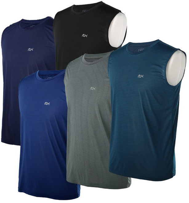 모렉스 1+1 아이스 쿨 냉감 스판 나시 민소매 티셔츠 이너웨어 운동복 일복