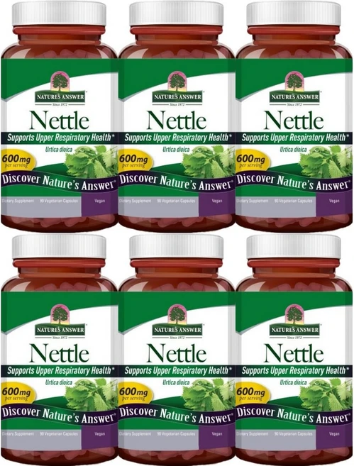 네이처스앤서 쐐기풀 600mg, 6팩, 90정 - 쿠팡