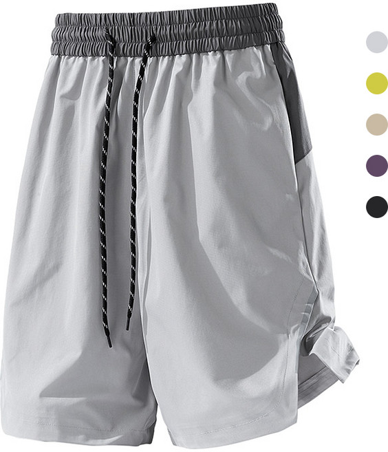 아키무 허리스트링 반바지 아웃도어 방수 배색 숏팬츠 캐주얼 빅사이즈 5부바지