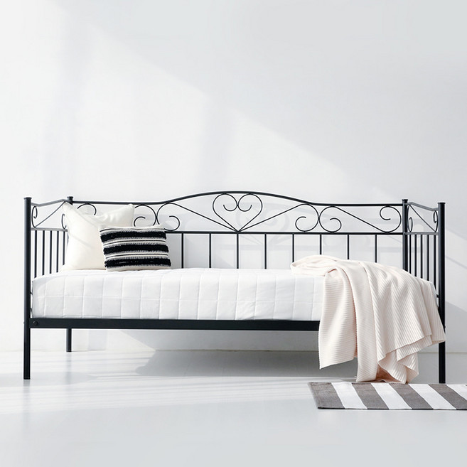 마켓비 BIKART 데이베드 침대 싱글사이즈 S 100x200, KS1029BD/1 블랙 1040.8711