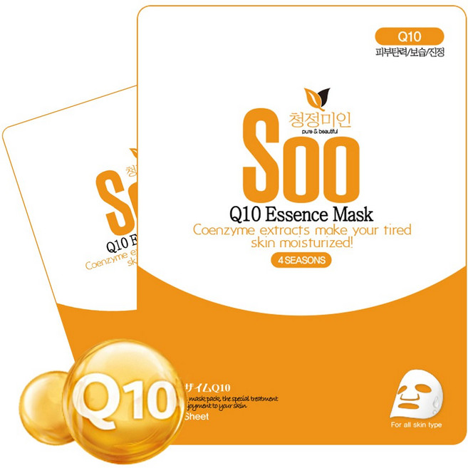 청정미인 수 마스크팩 큐텐, 1개입, 50개