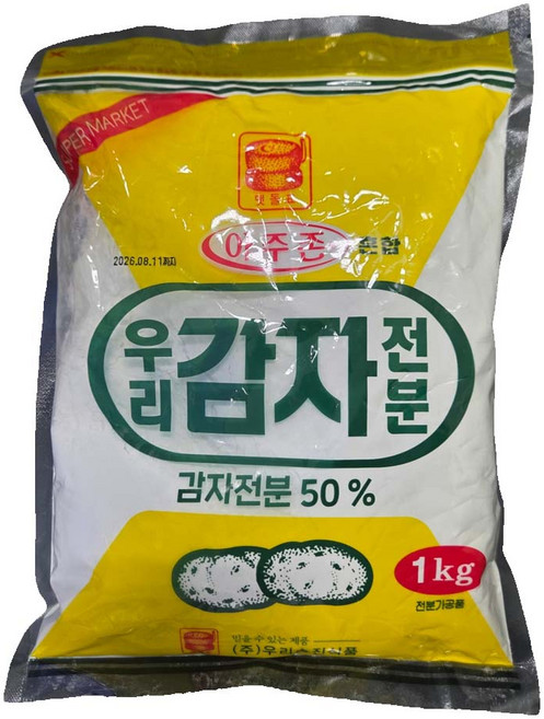 아주존 맷돌표 혼합 감자전분 1kg, 5개