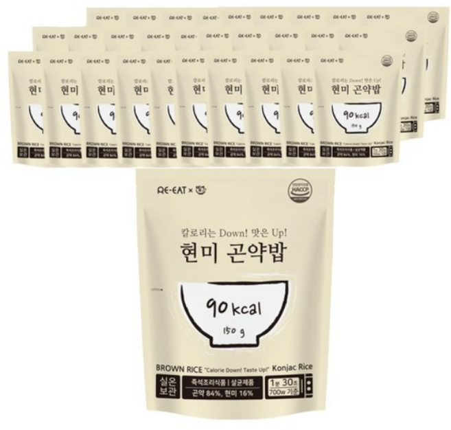 현미곤약밥, 150g, 30개