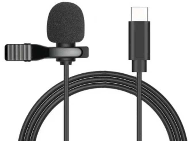 Lavalier 라이브 미니 마이크 C 타입 3.5 USB 녹음 장치 리틀 비 안드로이드 셀 스마트폰 DSLR 카메라, 03 Type-C