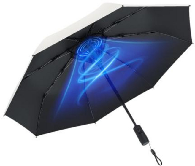 선풍기 우산 여름햇빛차단 선풍기양산 3000mAh 팬 냉각 접이식 비 방지 자외선 차단 USB 충전식