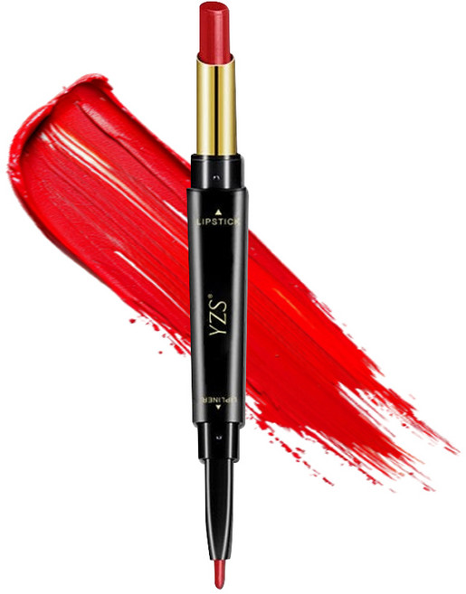 알제이 2in1 투헤드 립펜슬, 1개, 레드