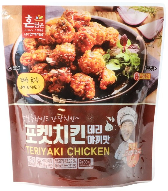 [한맥식품] 이경규의 포켓치킨 한맥 데리야끼맛, 180g, 7개