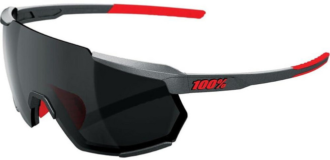 100% Racetrap 사이클링 선글라스 매트 건메탈 원 사이즈