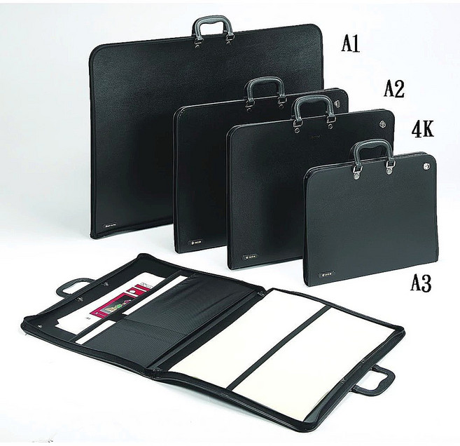 【文具通】PP 作品袋 畫袋 拉鍊式 可背 A1 A2 A3 出貨品牌依現有庫存為主, 1個, 4K完稿袋 掛圖袋 圖袋