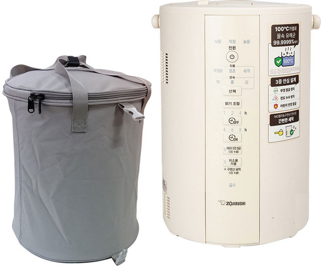 [공식몰] 조지루시 스팀 가열식 가습기 대용량 4리터 오프화이트 전용케이스, EE-DVH35K-WM 4리터 오프화이트+전용케이스