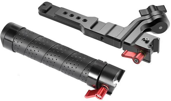 짐벌 스태빌라이저 핸들 접이식 그립 익스텐션 거치대 콜드 부츠 1/4 포트 DJI 로닌 RS 2 3 3 프로 미니용, 01 Black, 1개