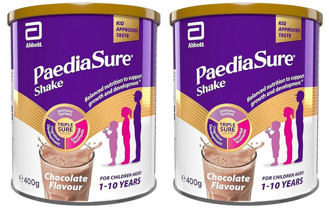 페디아슈어 쉐이크 드링크 포 키즈 400g x2개 (맛선택) PaediaSure Shake Nutritional Supplement, 쿠키앤크림