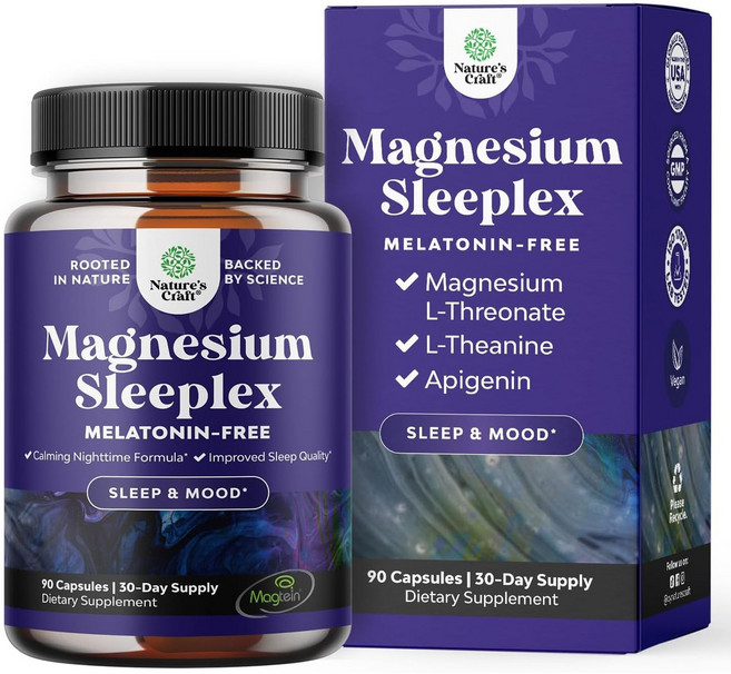 NaturesCraft 鎂舒眠靈膠囊, 1個, 90錠