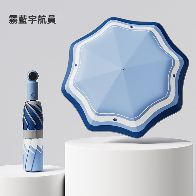 VANLUEE 自動環扣手柄折疊遮陽雨傘 晴雨兩用