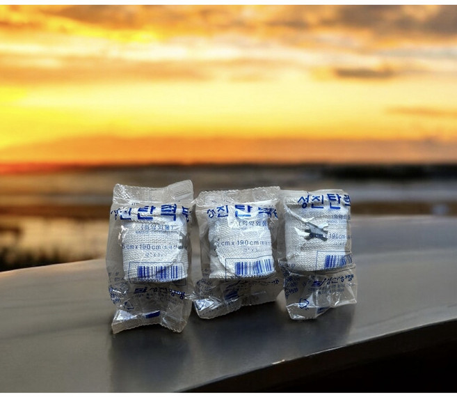 성진 탄력붕대 2인치 소형 x 3개 압박붕대, 1세트, 3개입