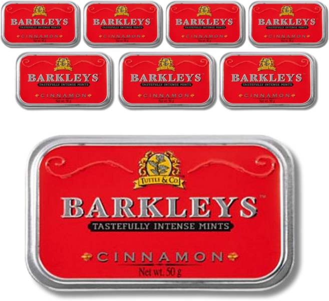 바클리즈 클래식 민트 틴 캔디 시나몬, 50g, 8개