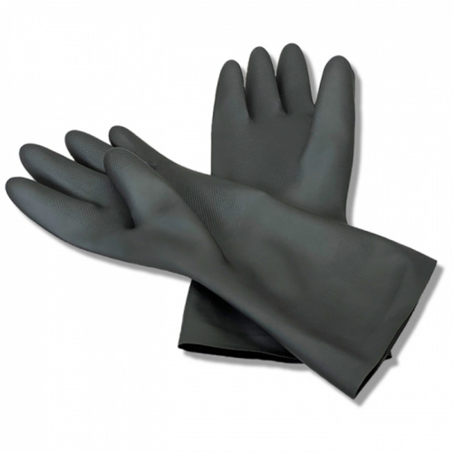 오토워시 블랙 러버 글로브 세차장갑 고무장갑 블랙 S/M/L, 1개, 소(S)