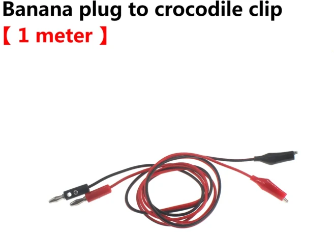 헤비 듀티 구리 악어 클립 터미널 전기 배터리 클램프 커넥터 20 쌍 1 100A 300A, 10 banana to clip 1pcs