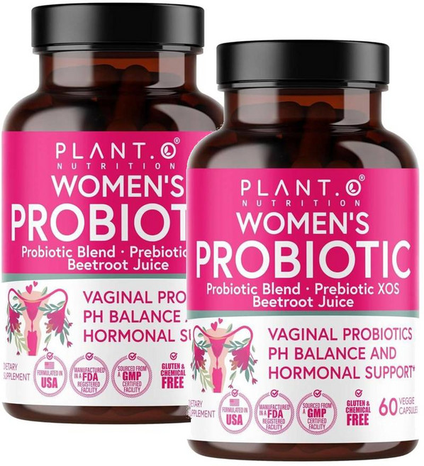 플랜트오 버지널 여성 프로바이오틱스 캡슐 PLANT.O NUTRITION Vaginal Women Probiotics, 2개, 60정