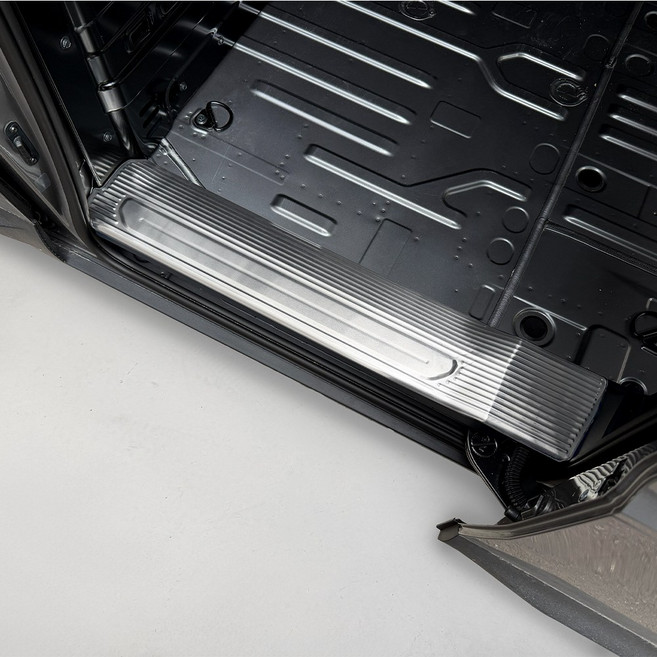 터보카 호환 PV5 도어 스텝 악세사리 도어 스커프 커버 자동차 용품, {카고} 2열 2피스-실버 SILVER, 기타