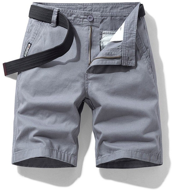 男韓系多口袋休閒短褲 工作褲