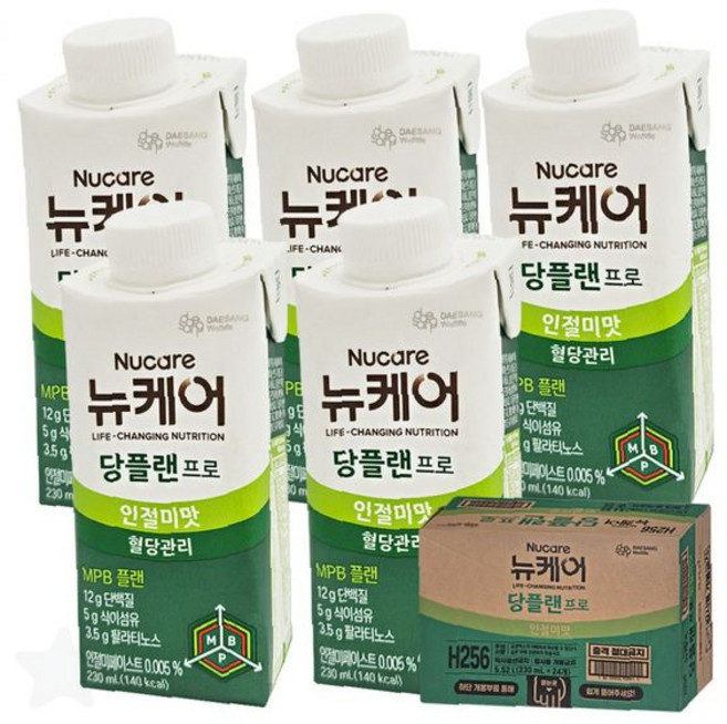 뉴케어 당플랜 프로 인절미맛 230ml 24팩 당뇨 영양식 단백질 보충 식사, 1개, 1ml