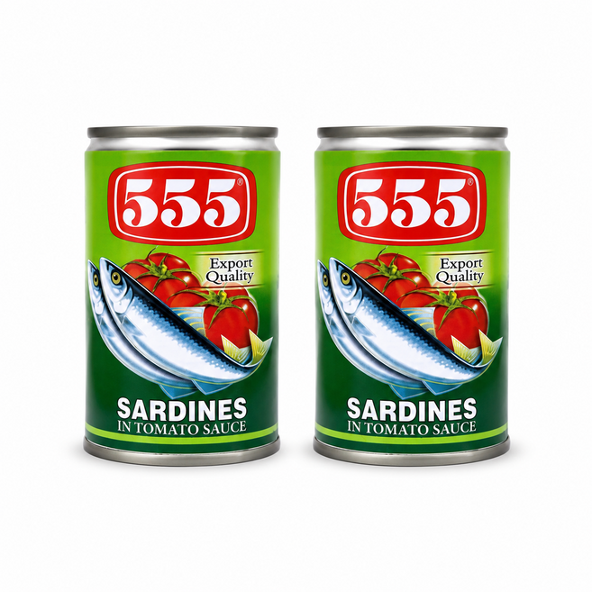 필사리사리 555 정어리 토마토소스 통조림 155g (그린) 2개