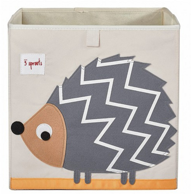 3스프라우츠 수납정리함 스토리지 박스, hedgehog, 2개