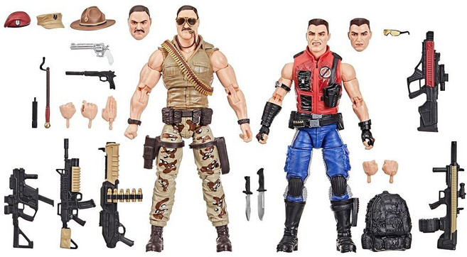 지아이조 클래시파이드 시리즈 #173 SGT Slaughter Felix Mercer Stratton 수집용 15.2cm (6인치) 액션 피규어 2개 액세서리 26개, 지아이조 클래시파이드 시리즈 #173 SGT Slaug