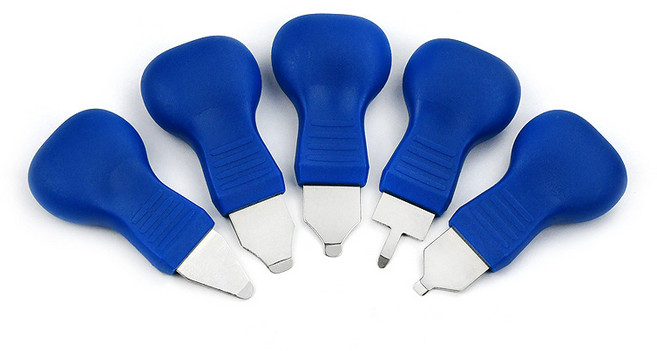 ABS 손잡이 시계 오프너 헤라, 1세트, 파란색 5종