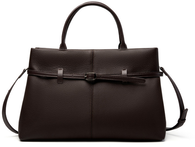 More Farther 여성 천연소가죽 토트백 빈티지 숄더겸 크로스백