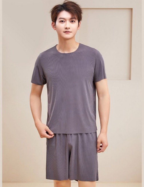 위즈플러스샵 여름 반팔 파자마 세트 남성 여성 편한 홈웨어