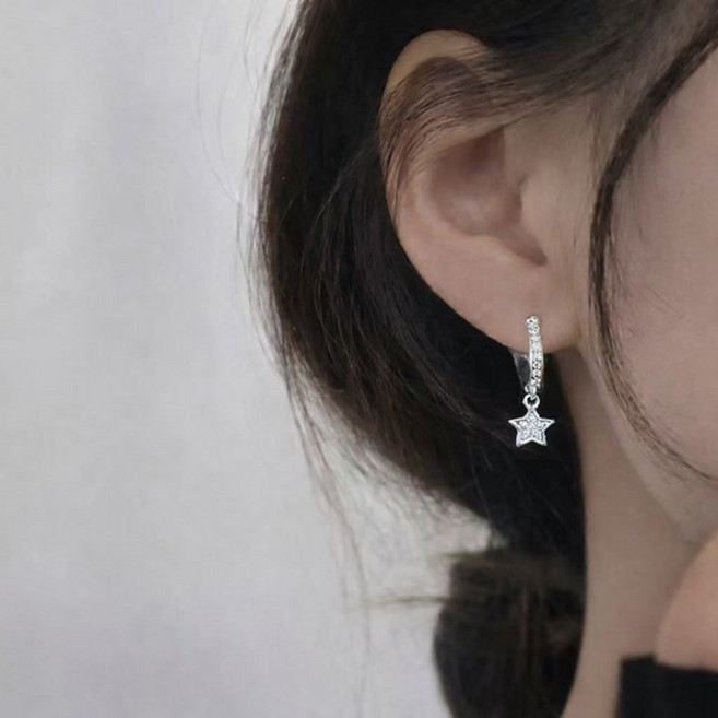 다예코 별빛 포인트 원터치 링 귀걸이