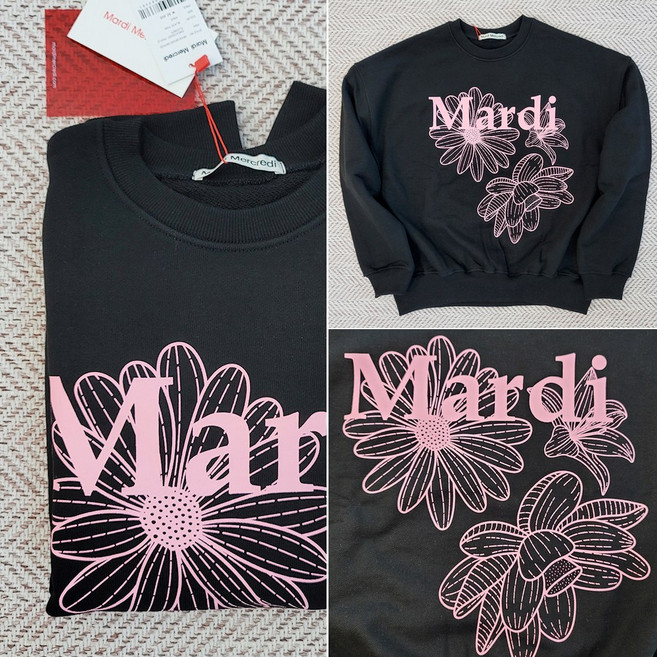 마르디메크르디 맨투맨꽃 트리플 플라워 스웻셔츠