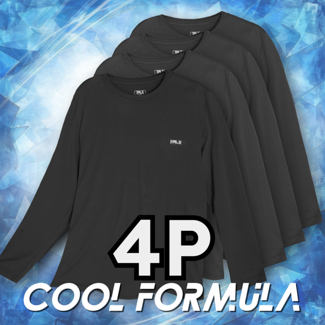 [4p] macci (마찌) 쿨포뮬러 기능성 스판 냉감 쿨 긴팔 티셔츠 4종 세트 (정품)