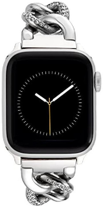 앤 클라인 애플 워치용 패션 체인 브레이슬릿 보안 조절 가능 Apple Watch 교체 밴드 42/44/45mm 골드
