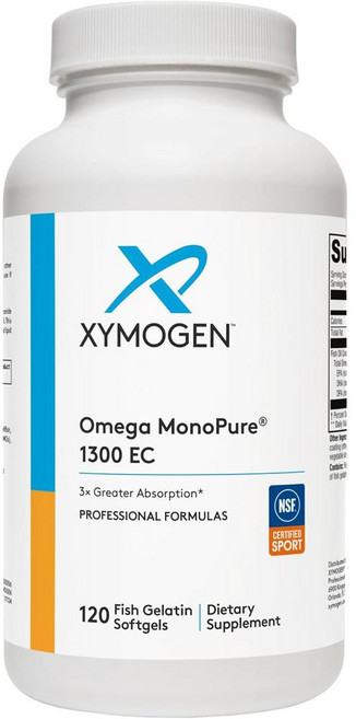 자이모겐 오메가 모노퓨어 1300 EC 피쉬 오일 DHA EPA 오메가3 소프트젤 XYMOGEN Omega MonoPure, 상품선택, 120정, 1개