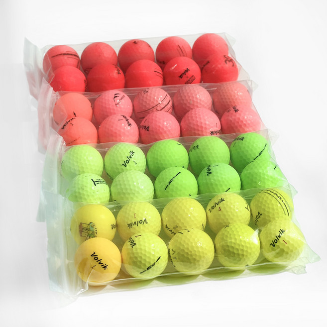 볼빅 단일 컬러 로스트볼 A급 30개, 그린