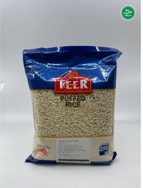 Teer Puffed Rice Muri 퍼피드 라이스 쌀과자 뻥튀기, 250g, 1개