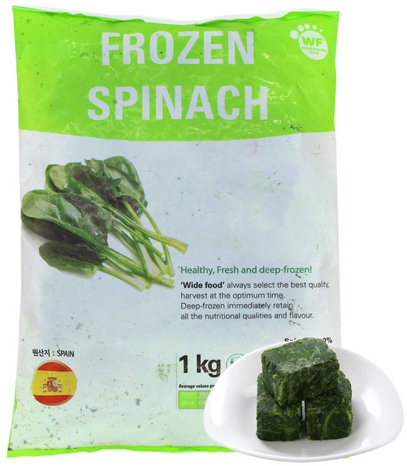 유럽산 냉동 시금치 1kg, 1개