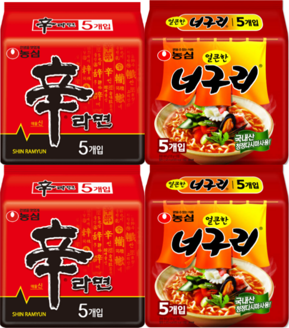 신라면 너구리 20봉, 20개